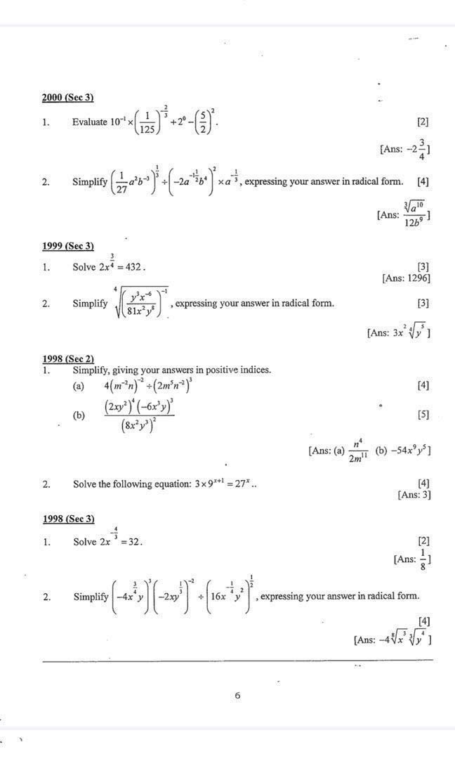 RI Year 2 IP (Sec 2 Integrated Programme) Mathematics Notes (soft copy) - Image 2