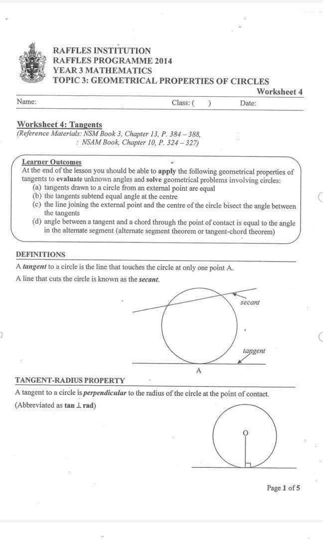 RI Year 3 IP (Sec 3 Integrated Programme) Mathematics Notes (soft copy) - Image 3