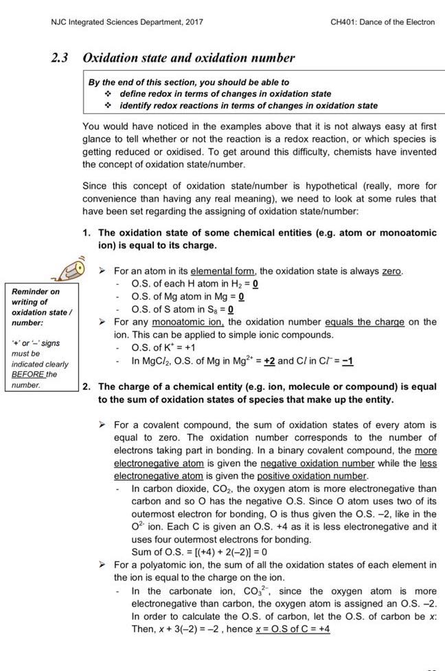 NJC National Junior College Year 4 IP (Sec 4 Integrated Programme) Chemistry Notes (Set B) (soft copy) - Image 2